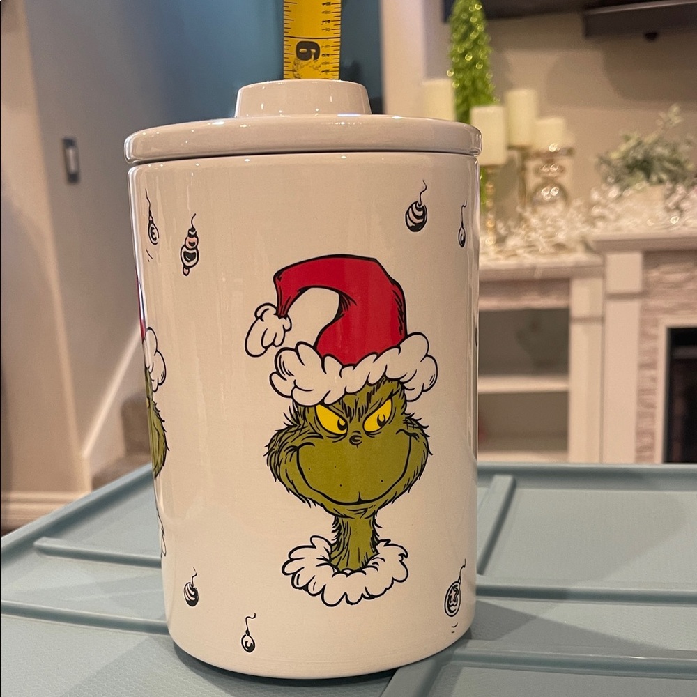 Dr. Seuss Grinch Holiday Canister - Red, Green, White